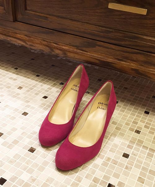ODETTE E ODILE(オデットエオディール)の「【WEB限定】O ラウンドトゥ パンプス70●↑(パンプス・レディース・ブラック/ダークグレー/ワインレッド/ライトブルー・22cm/22.5cm/23cm/24cm/24.5cm/23.5cm/25cm)」の4枚目の写真