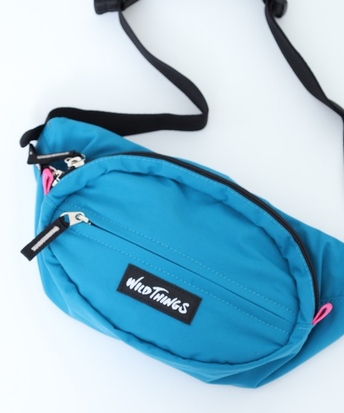WILD THINGS(ワイルドシングス)の「WILD THINGS / ワイルドシングス ナイロン 2WAY ウエストバッグ ボディバッグ(ボディバッグ/ウエストポーチ・メンズ・ブラック/ターコイズブルー/ベージュ・FREE)」の3枚目の写真