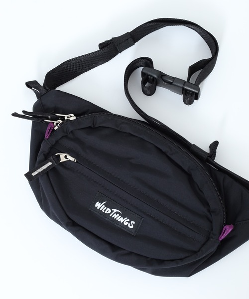 WILD THINGS(ワイルドシングス)の「WILD THINGS / ワイルドシングス ナイロン 2WAY ウエストバッグ ボディバッグ(ボディバッグ/ウエストポーチ・メンズ・ブラック/ターコイズブルー/ベージュ・FREE)」の1枚目の写真