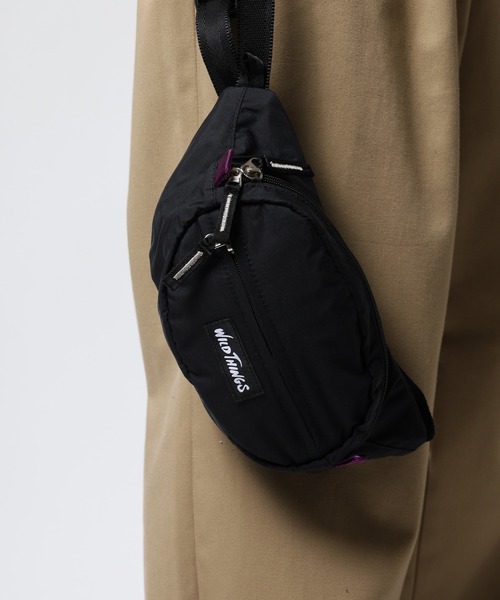 WILD THINGS(ワイルドシングス)の「WILD THINGS / ワイルドシングス ナイロン 2WAY ウエストバッグ ボディバッグ(ボディバッグ/ウエストポーチ・メンズ・ブラック/ターコイズブルー/ベージュ・FREE)」の15枚目の写真