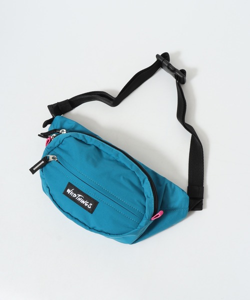 WILD THINGS(ワイルドシングス)の「WILD THINGS / ワイルドシングス ナイロン 2WAY ウエストバッグ ボディバッグ(ボディバッグ/ウエストポーチ・メンズ・ブラック/ターコイズブルー/ベージュ・FREE)」の6枚目の写真