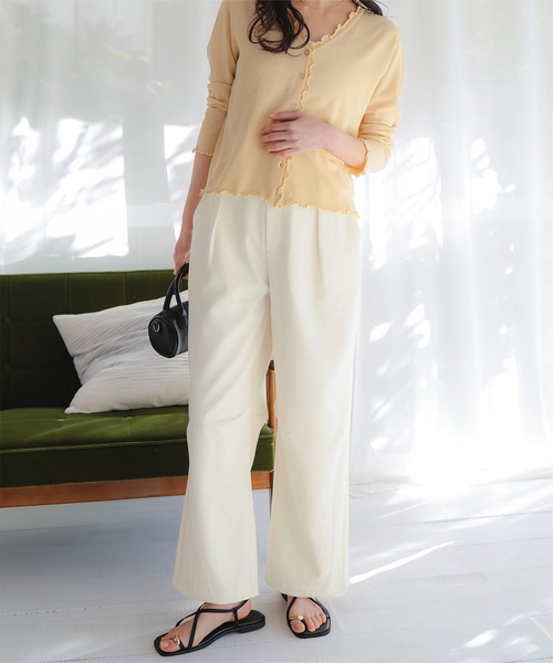 titivate（ティティベイト）の「カーブシルエットスラックスパンツ（その他パンツ・レディース・グレー/ベージュ/ブラック/アイボリー・SP/L/M/S）」の2枚目の写真