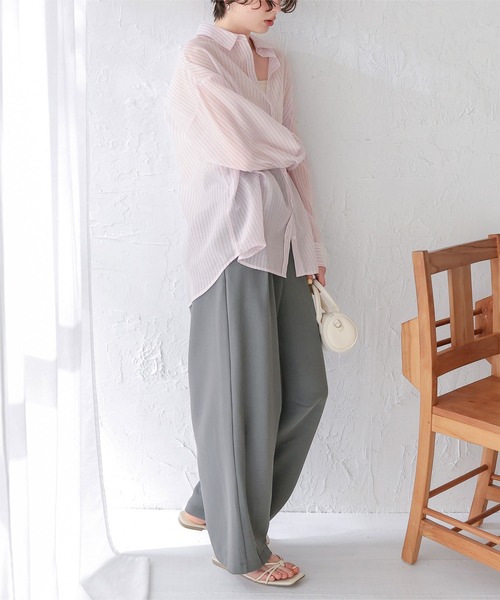 titivate（ティティベイト）の「カーブシルエットスラックスパンツ（その他パンツ・レディース・グレー/ベージュ/ブラック/アイボリー・SP/L/M/S）」の7枚目の写真