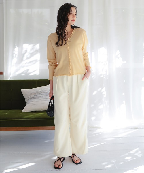 titivate（ティティベイト）の「カーブシルエットスラックスパンツ（その他パンツ・レディース・グレー/ベージュ/ブラック/アイボリー・SP/L/M/S）」の20枚目の写真