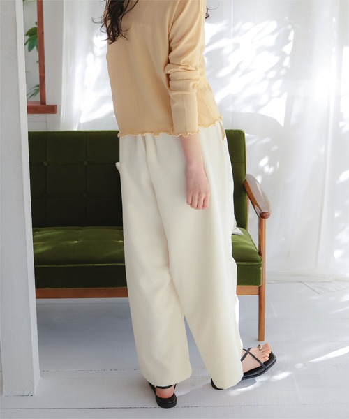 titivate（ティティベイト）の「カーブシルエットスラックスパンツ（その他パンツ・レディース・グレー/ベージュ/ブラック/アイボリー・SP/L/M/S）」の21枚目の写真