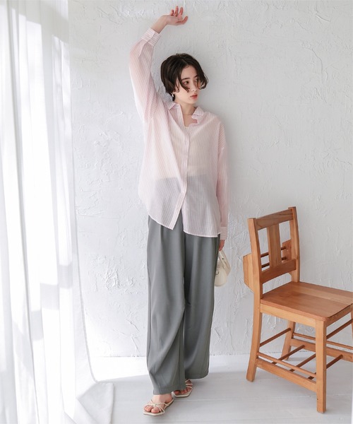 titivate（ティティベイト）の「カーブシルエットスラックスパンツ（その他パンツ・レディース・グレー/ベージュ/ブラック/アイボリー・SP/L/M/S）」の8枚目の写真