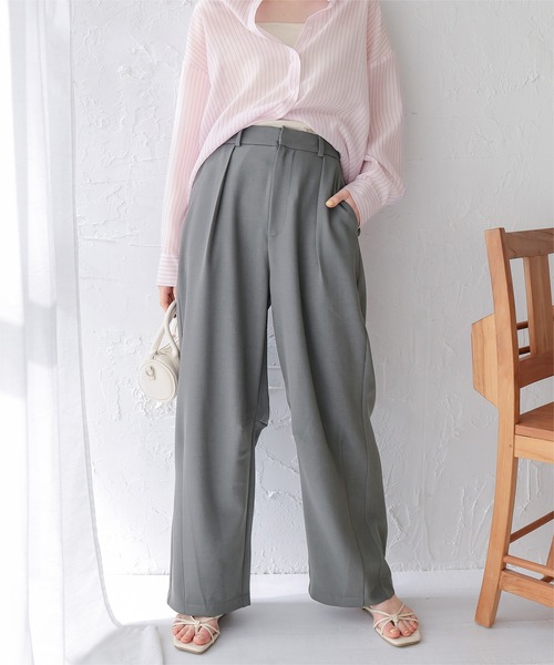 titivate（ティティベイト）の「カーブシルエットスラックスパンツ（その他パンツ・レディース・グレー/ベージュ/ブラック/アイボリー・SP/L/M/S）」の9枚目の写真