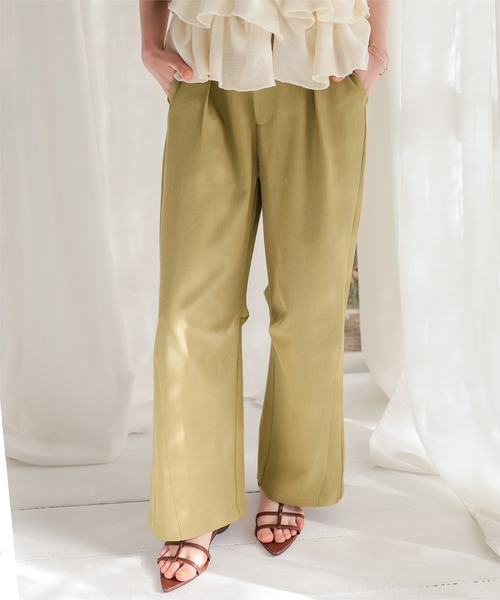 titivate（ティティベイト）の「カーブシルエットスラックスパンツ（その他パンツ・レディース・グレー/ベージュ/ブラック/アイボリー・SP/L/M/S）」の6枚目の写真