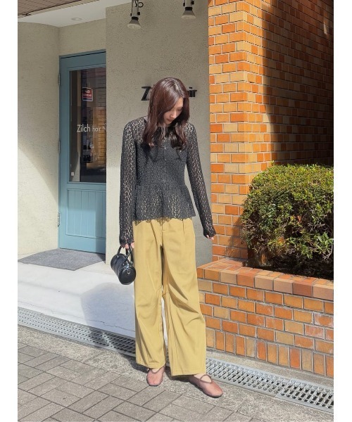 titivate(ティティベイト)の「カーブシルエットスラックスパンツ(その他パンツ・レディース・グレー/ベージュ/ブラック/アイボリー・SP/L/M/S)」の15枚目の写真