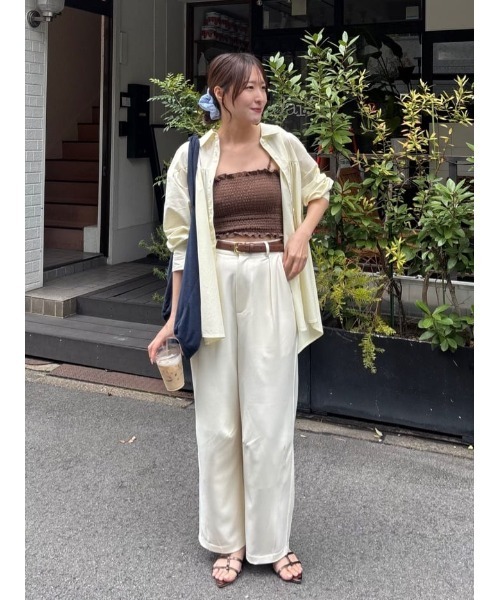 titivate(ティティベイト)の「カーブシルエットスラックスパンツ(その他パンツ・レディース・グレー/ベージュ/ブラック/アイボリー・SP/L/M/S)」の11枚目の写真