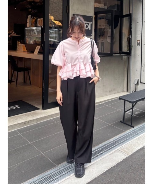 titivate(ティティベイト)の「カーブシルエットスラックスパンツ(その他パンツ・レディース・グレー/ベージュ/ブラック/アイボリー・SP/L/M/S)」の10枚目の写真