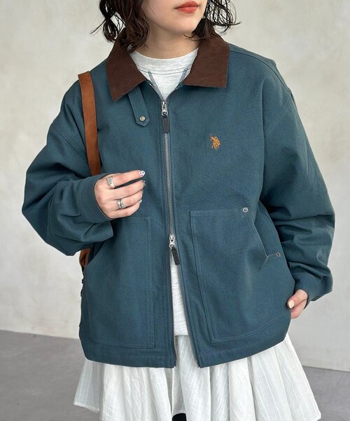 CPCM（シーピーシーエム）の「【U.S. POLO ASSN.】ワークジャケット（ブルゾン・メンズ・アイボリー/ブラック/ネイビー/キャメル・MEDIUM/LARGE）」の3枚目の写真