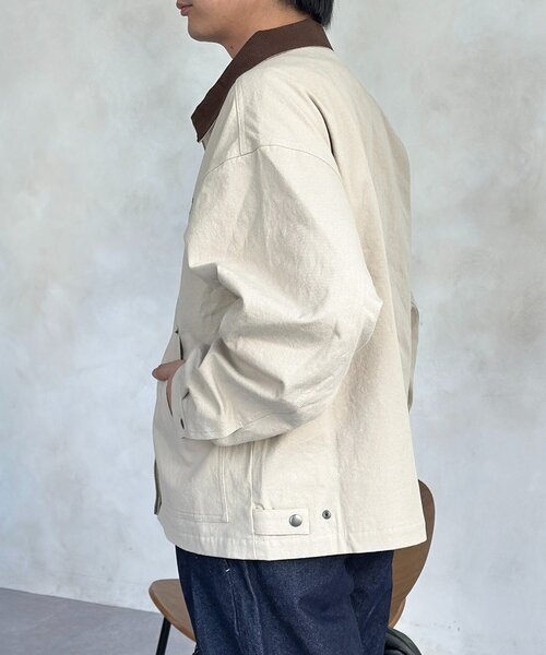 CPCM（シーピーシーエム）の「【U.S. POLO ASSN.】ワークジャケット（ブルゾン・メンズ・アイボリー/ブラック/ネイビー/キャメル・MEDIUM/LARGE）」の7枚目の写真