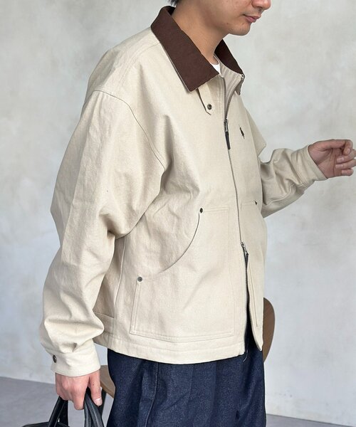 CPCM（シーピーシーエム）の「【U.S. POLO ASSN.】ワークジャケット（ブルゾン・メンズ・アイボリー/ブラック/ネイビー/キャメル・MEDIUM/LARGE）」の9枚目の写真