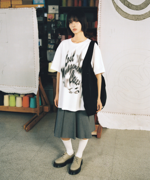 LMCの「ブラーレイヤーティー ホワイト(Tシャツ/カットソー・レディース・その他・S/M/L/XL)」の2枚目の写真