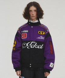 TEKET（テケット）の「Punching Racing Jacket Purple（スタジャン）」