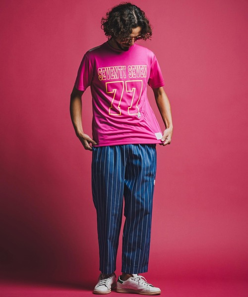 seventy seven(セブンティセブン)の「mt10176-light onz S-S dry t-shirt (77number) Tシャツ(7726S210)(Tシャツ/カットソー・メンズ・ホワイト/ブラック/ピンク系その他・XL/L/M/S)」の9枚目の写真