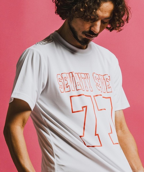 seventy seven(セブンティセブン)の「mt10176-light onz S-S dry t-shirt (77number) Tシャツ(7726S210)(Tシャツ/カットソー・メンズ・ホワイト/ブラック/ピンク系その他・XL/L/M/S)」の12枚目の写真