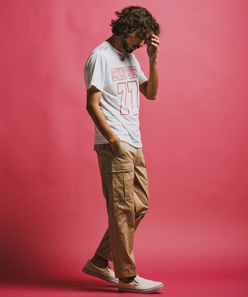 seventy seven(セブンティセブン)の「mt10176-light onz S-S dry t-shirt (77number) Tシャツ(7726S210)(Tシャツ/カットソー・メンズ・ホワイト/ブラック/ピンク系その他・XL/L/M/S)」の15枚目の写真