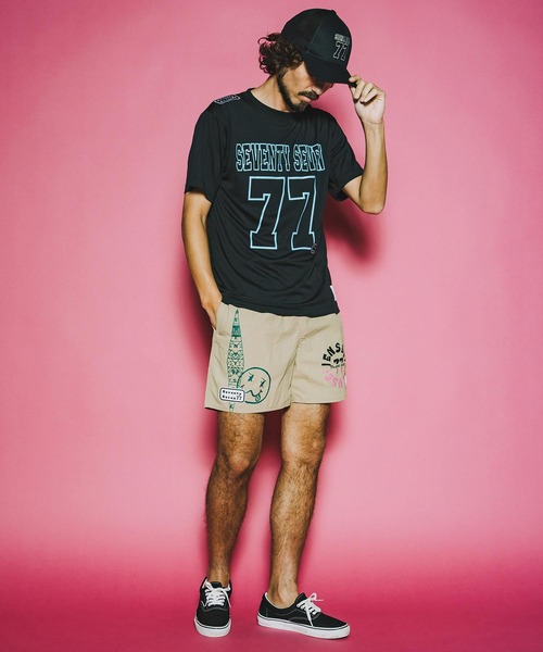 seventy seven(セブンティセブン)の「mt10176-light onz S-S dry t-shirt (77number) Tシャツ(7726S210)(Tシャツ/カットソー・メンズ・ホワイト/ブラック/ピンク系その他・XL/L/M/S)」の18枚目の写真