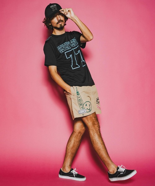 seventy seven(セブンティセブン)の「mt10176-light onz S-S dry t-shirt (77number) Tシャツ(7726S210)(Tシャツ/カットソー・メンズ・ホワイト/ブラック/ピンク系その他・XL/L/M/S)」の19枚目の写真