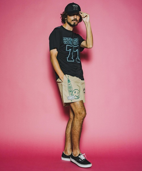 seventy seven(セブンティセブン)の「mt10176-light onz S-S dry t-shirt (77number) Tシャツ(7726S210)(Tシャツ/カットソー・メンズ・ホワイト/ブラック/ピンク系その他・XL/L/M/S)」の20枚目の写真