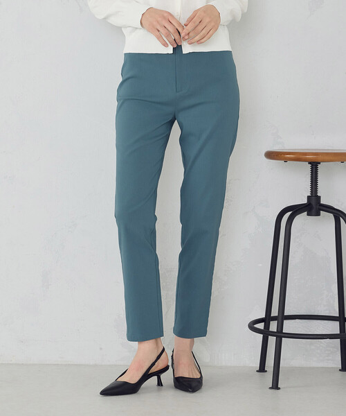 COMME CA MODELS(コムサモデルズ)の「【美しいベーシックパンツ】ハイテンションパンツ(その他パンツ・レディース・ブラック/チャコール/ベージュ/グリーン・XX-SMALL/X-SMALL/SMALL/MEDIUM/LARGE/X-LARGE/XX-LARGE)」の4枚目の写真