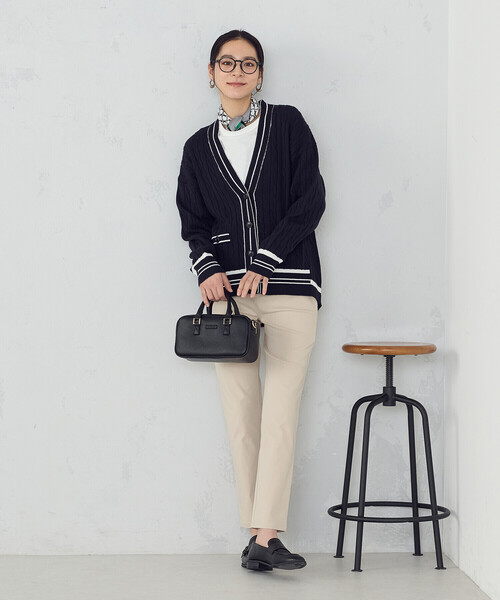 COMME CA MODELS(コムサモデルズ)の「【美しいベーシックパンツ】ハイテンションパンツ(その他パンツ・レディース・ブラック/チャコール/ベージュ/グリーン・XX-SMALL/X-SMALL/SMALL/MEDIUM/LARGE/X-LARGE/XX-LARGE)」の12枚目の写真