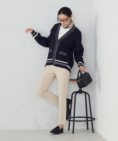 COMME CA MODELS(コムサモデルズ)の「【美しいベーシックパンツ】ハイテンションパンツ(その他パンツ・レディース・ブラック/チャコール/ベージュ/グリーン・XX-SMALL/X-SMALL/SMALL/MEDIUM/LARGE/X-LARGE/XX-LARGE)」の13枚目の写真