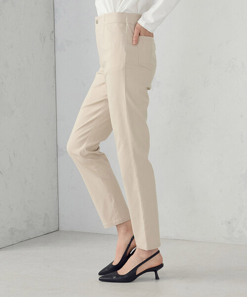 COMME CA MODELS(コムサモデルズ)の「【美しいベーシックパンツ】ハイテンションパンツ(その他パンツ・レディース・ブラック/チャコール/ベージュ/グリーン・XX-SMALL/X-SMALL/SMALL/MEDIUM/LARGE/X-LARGE/XX-LARGE)」の15枚目の写真