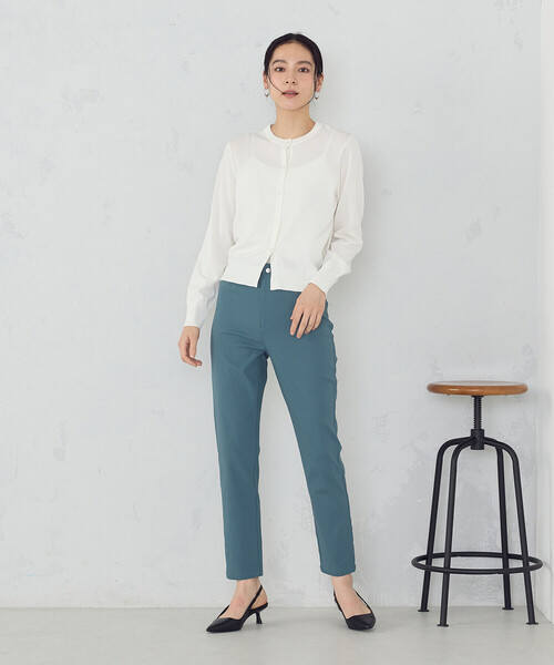 COMME CA MODELS(コムサモデルズ)の「【美しいベーシックパンツ】ハイテンションパンツ(その他パンツ・レディース・ブラック/チャコール/ベージュ/グリーン・XX-SMALL/X-SMALL/SMALL/MEDIUM/LARGE/X-LARGE/XX-LARGE)」の17枚目の写真