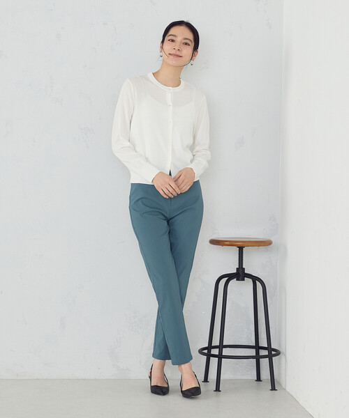 COMME CA MODELS(コムサモデルズ)の「【美しいベーシックパンツ】ハイテンションパンツ(その他パンツ・レディース・ブラック/チャコール/ベージュ/グリーン・XX-SMALL/X-SMALL/SMALL/MEDIUM/LARGE/X-LARGE/XX-LARGE)」の18枚目の写真