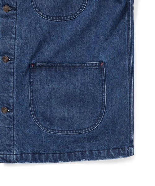 thisisneverthat（ディスイズネバーザット）の「【日本限定】TNT DICKIES Denim Chore Jacket（デニムジャケット・メンズ・インディゴブルー/アイボリー・S/M/L/XL）」の6枚目の写真