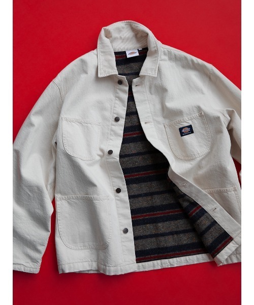 thisisneverthat（ディスイズネバーザット）の「【日本限定】TNT DICKIES Denim Chore Jacket（デニムジャケット・メンズ・インディゴブルー/アイボリー・S/M/L/XL）」の10枚目の写真