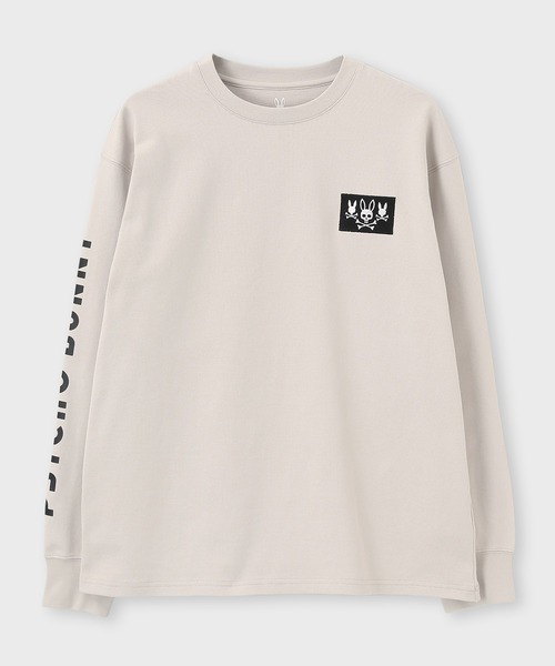 Psycho Bunny(サイコバニー)の「3BUNNYアームロゴ ロングスリーブTシャツ(Tシャツ/カットソー・メンズ・ライトグレー/ブラック・SMALL/MEDIUM/LARGE/X-LARGE)」の10枚目の写真