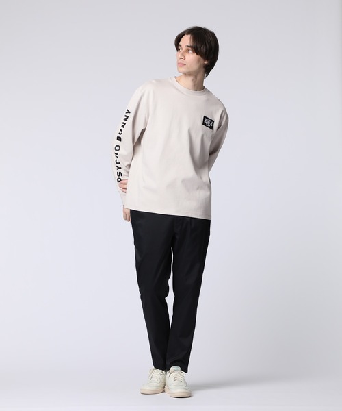 Psycho Bunny(サイコバニー)の「3BUNNYアームロゴ ロングスリーブTシャツ(Tシャツ/カットソー・メンズ・ライトグレー/ブラック・SMALL/MEDIUM/LARGE/X-LARGE)」の9枚目の写真