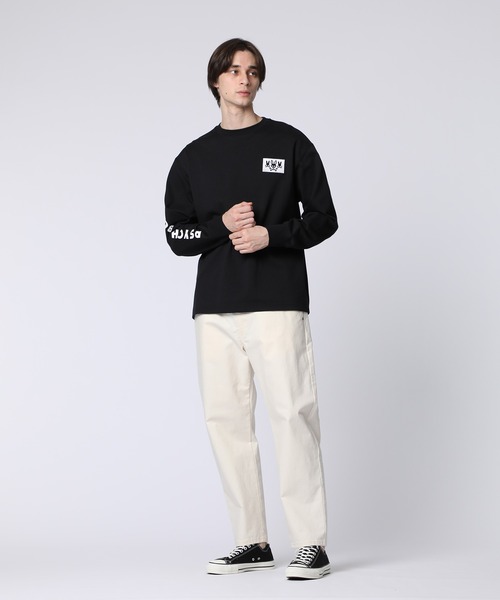 Psycho Bunny(サイコバニー)の「3BUNNYアームロゴ ロングスリーブTシャツ(Tシャツ/カットソー・メンズ・ライトグレー/ブラック・SMALL/MEDIUM/LARGE/X-LARGE)」の5枚目の写真
