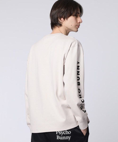 Psycho Bunny(サイコバニー)の「3BUNNYアームロゴ ロングスリーブTシャツ(Tシャツ/カットソー・メンズ・ライトグレー/ブラック・SMALL/MEDIUM/LARGE/X-LARGE)」の8枚目の写真