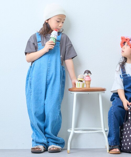 WEB限定》【KIDS】(ユニセックス)デニムサロペット(ジュニアサイズあり