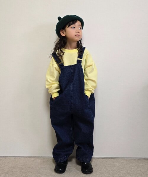 CIAOPANIC TYPY(チャオパニックティピー)の「《WEB限定》【KIDS】(ユニセックス)デニムサロペット(ジュニアサイズあり)(サロペット/オーバーオール・キッズ・ネイビー/サックスブルー・150/130/110)」の22枚目の写真
