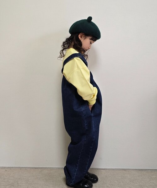 CIAOPANIC TYPY(チャオパニックティピー)の「《WEB限定》【KIDS】(ユニセックス)デニムサロペット(ジュニアサイズあり)(サロペット/オーバーオール・キッズ・ネイビー/サックスブルー・150/130/110)」の21枚目の写真