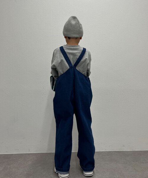 CIAOPANIC TYPY(チャオパニックティピー)の「《WEB限定》【KIDS】(ユニセックス)デニムサロペット(ジュニアサイズあり)(サロペット/オーバーオール・キッズ・ネイビー/サックスブルー・150/130/110)」の19枚目の写真