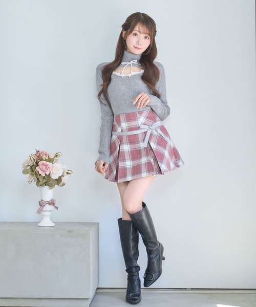 Tweed like ribbon skirt（スカート）｜Rose Muse（ロゼミューズ）の