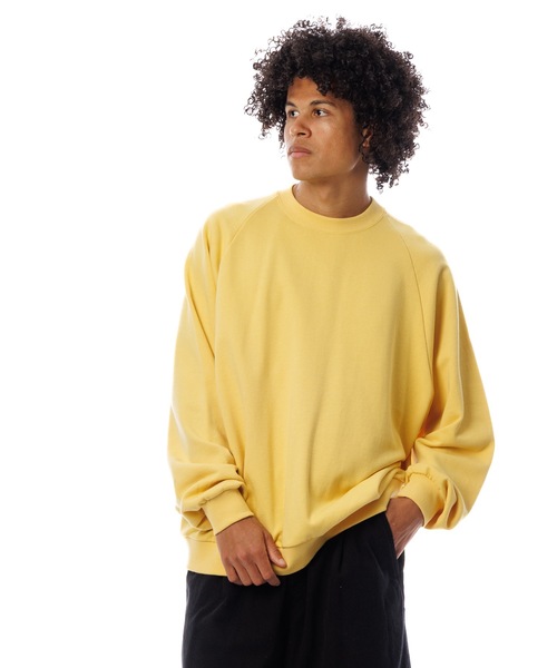 Sandinista(サンディニスタ)の「Raglan Sweatshirt / 裏毛ラグラントレーナー(スウェット・メンズ・イエロー/グリーン/グレー/ブルー・SMALL/MEDIUM/LARGE)」の4枚目の写真
