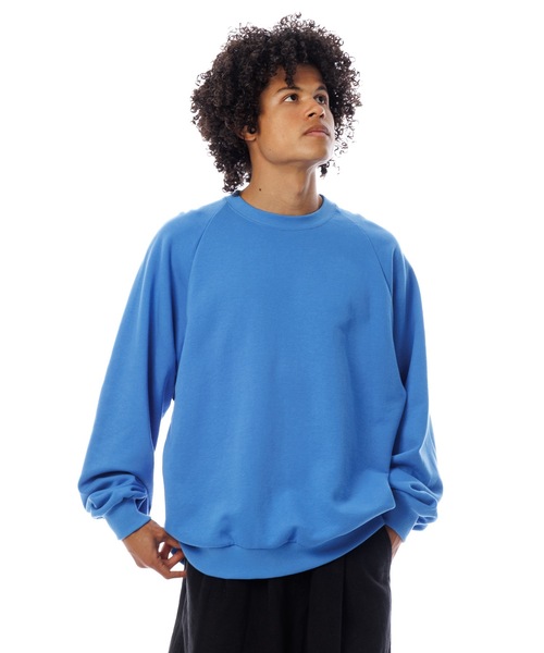 Sandinista(サンディニスタ)の「Raglan Sweatshirt / 裏毛ラグラントレーナー(スウェット・メンズ・イエロー/グリーン/グレー/ブルー・SMALL/MEDIUM/LARGE)」の3枚目の写真