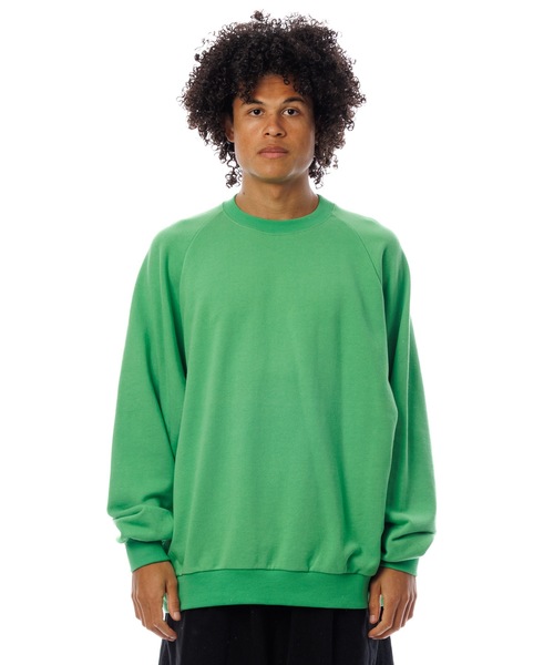 Sandinista(サンディニスタ)の「Raglan Sweatshirt / 裏毛ラグラントレーナー(スウェット・メンズ・イエロー/グリーン/グレー/ブルー・SMALL/MEDIUM/LARGE)」の8枚目の写真