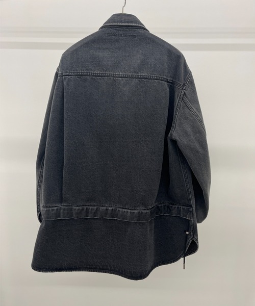 Tamme（タム）の「Tamme DENIM TRUCKER SHIRT (26S0347)（シャツ/ブラウス・メンズ・インディゴブルー/ブラック・1）」の3枚目の写真