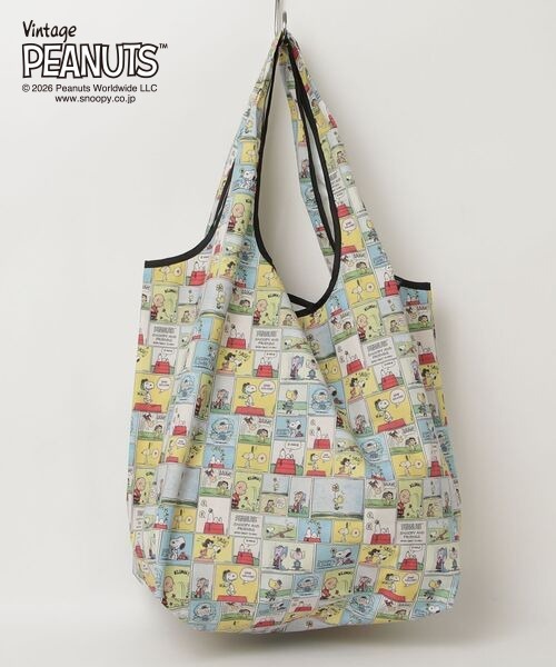 FRUIT OF THE LOOM(フルーツオブザルーム)の「【FRUIT OF THE LOOM/フルーツオブザルーム】FRUIT OF THE LOOM x PEANUTS エコバッグL2(エコバッグ/サブバッグ・レディース・イエロー・FREE)」の1枚目の写真