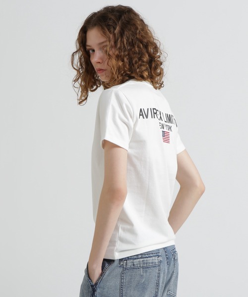 AVIREX(アヴィレックス)の「《WEB&DEPOT限定》AVIREX LIMITED NY T-SHIRT(Tシャツ/カットソー・レディース・ブラック/グレー系カモフラージュ/オフホワイト/ホワイト系・F)」の5枚目の写真