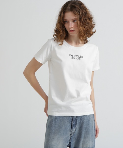 AVIREX(アヴィレックス)の「《WEB&DEPOT限定》AVIREX LIMITED NY T-SHIRT(Tシャツ/カットソー・レディース・ブラック/グレー系カモフラージュ/オフホワイト/ホワイト系・F)」の6枚目の写真